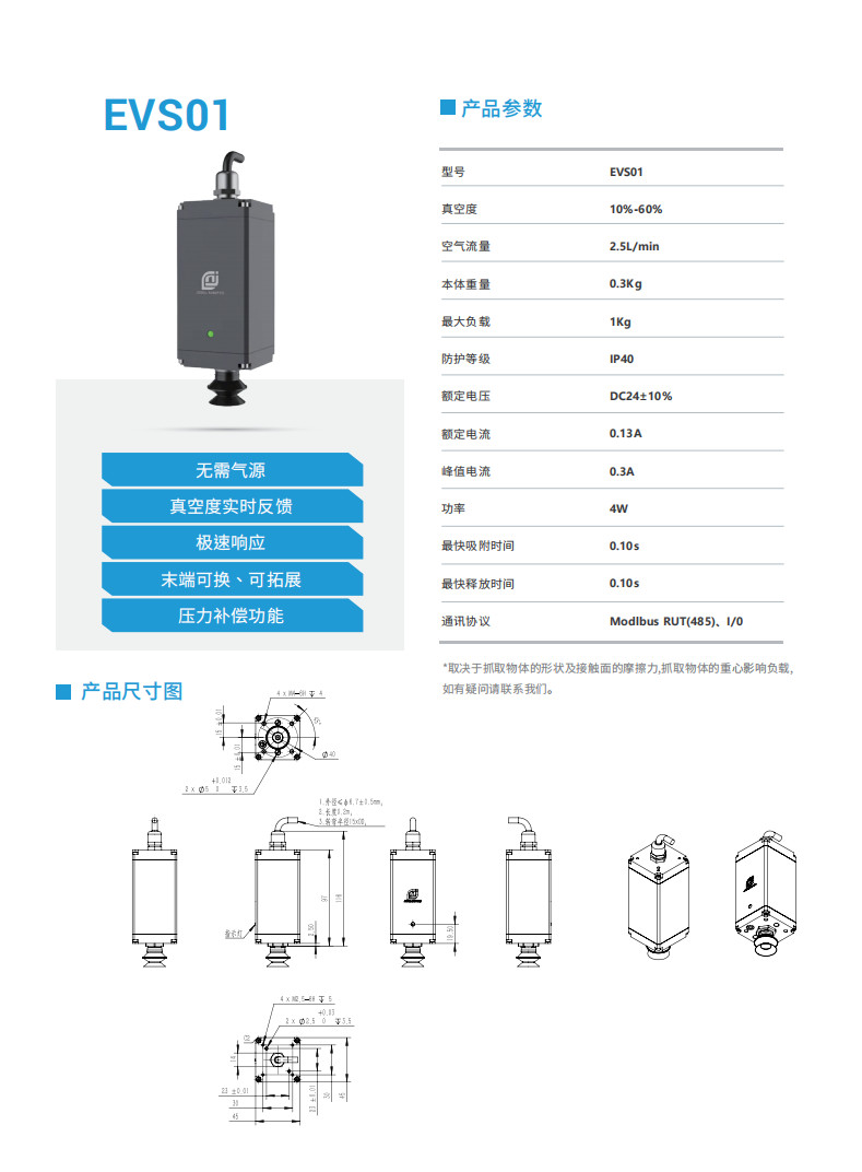 电动吸盘参数表